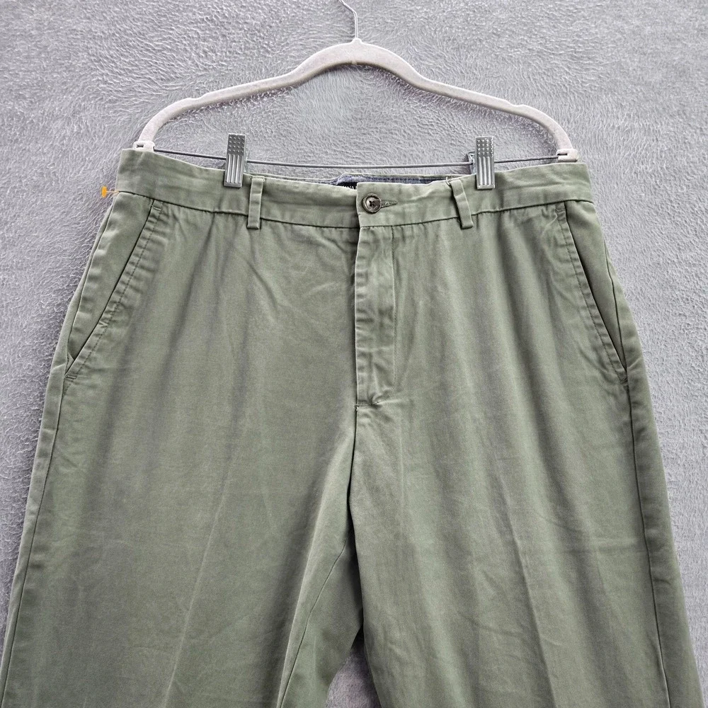 Banana Republic‎ Men Pants 35X32 Green Chino Aiden Chino Cotton